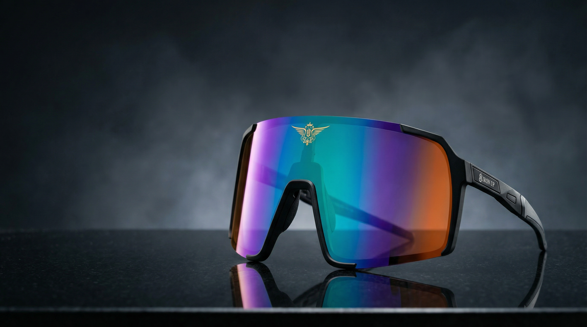 Iron Up Enduro spectrum mirror lens studio shot