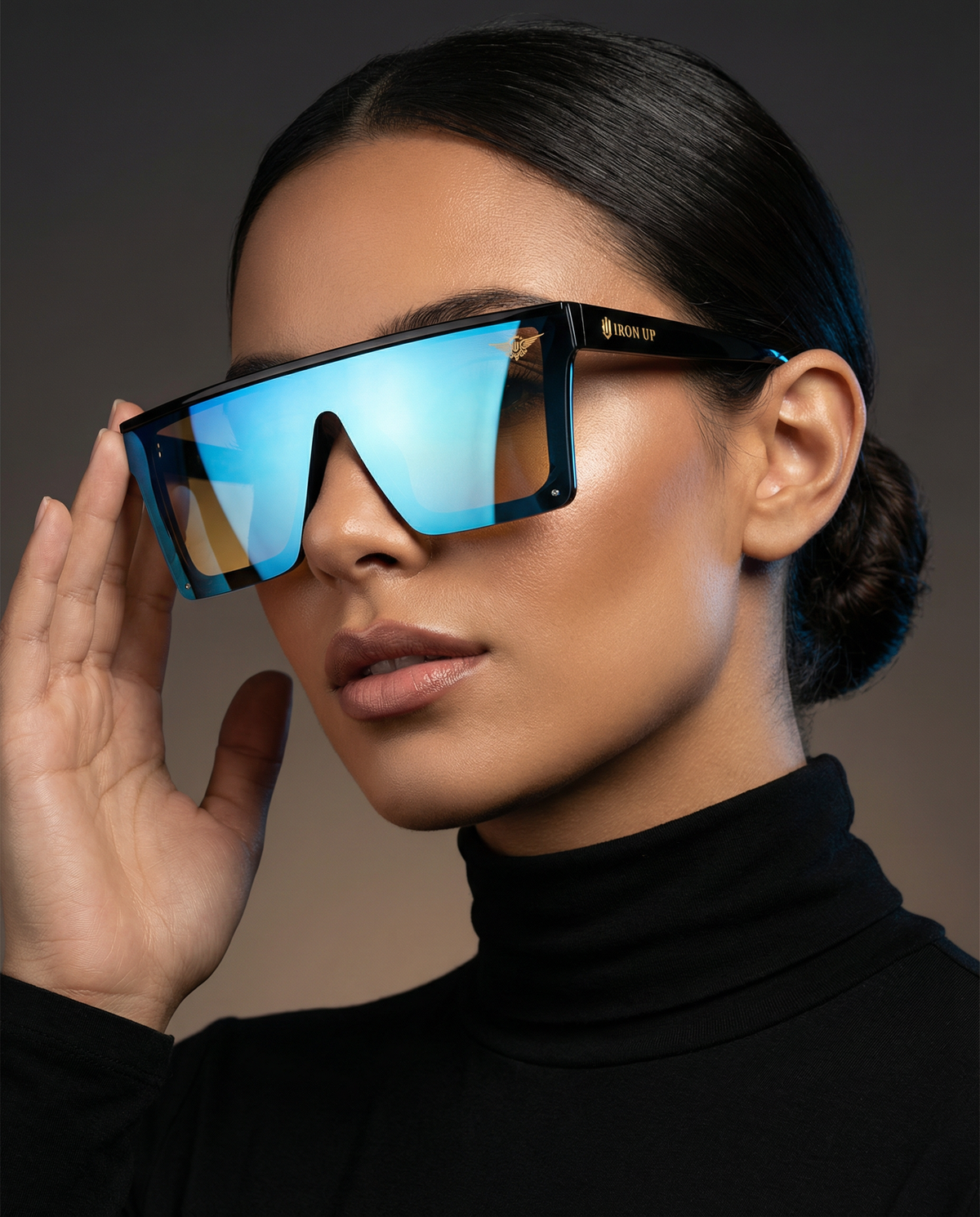 Woman wearing Iron Up Enzo sunglasses