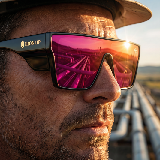 Iron Up AK-47 pink lens on the job