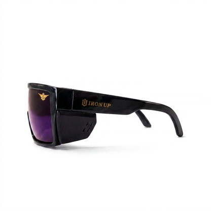 Iron Up PL-87 safety sunglasses side view with side shield