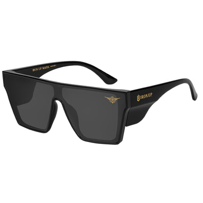 Iron Up AK-47 polarized safety sunglasses, black lens