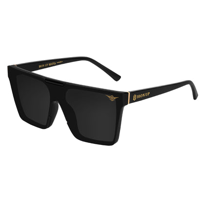 Iron Up Envy sunglasses, black frame with smoke lens