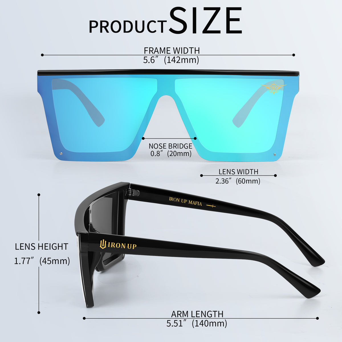 Iron Up Enzo frame size measurements