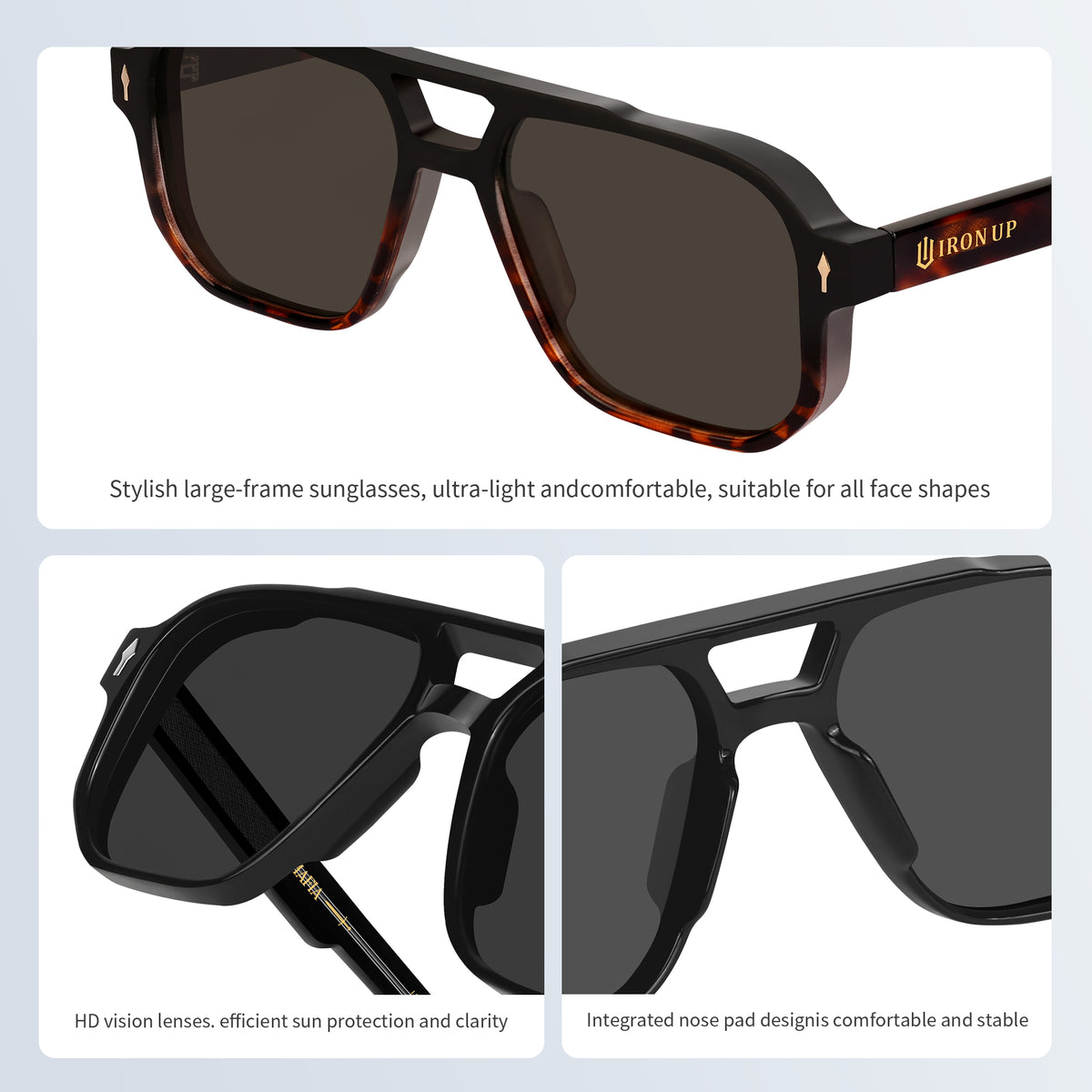 Iron Up Capone frame and lens details