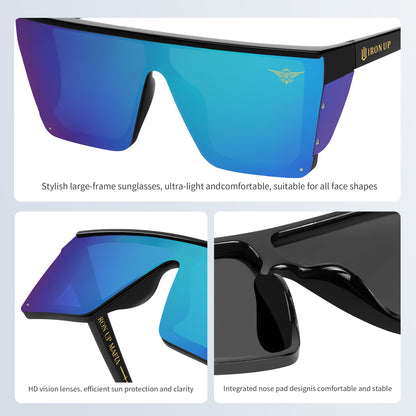 Iron Up Enforcer aqua mirror lens details