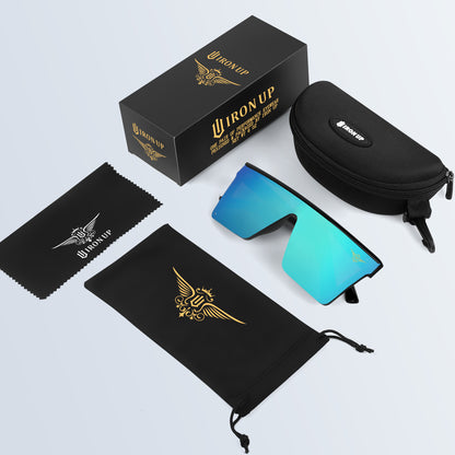 Iron Up Enzo sunglasses with case, box and cleaning pouch